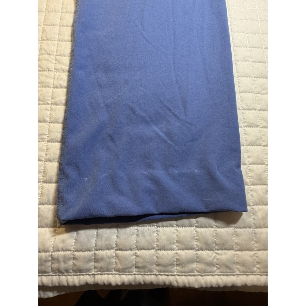 Figs Technical Collection Scrub Set Medium blue V Neck Top And Pants Tacked Hem - Picture 3 of 14